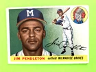 JIM  PENDLETON / milwaukee BRAVES - major league TOPPS   1955 baseball card