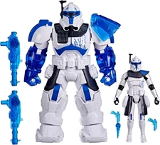 STAR WARS Epic World of Action Clone Captain Rex Mech Force Suit, 6.5-Inch Mech 
