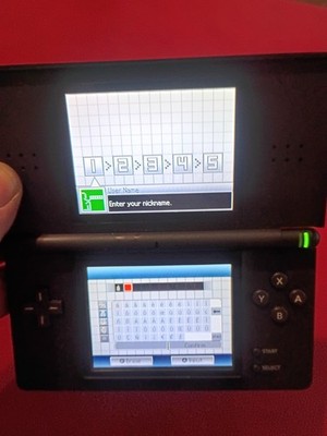 Nintendo DS Lite USG-001 Black with Stylus Tested Works Read Description 