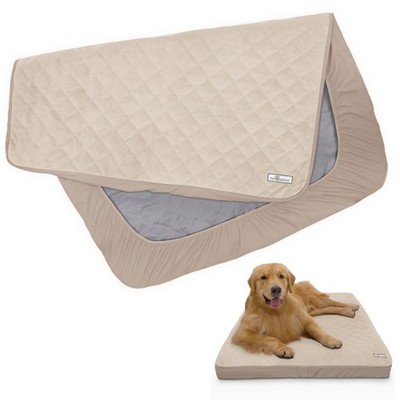 Waterproof Fitted Cover for Dog Bed | Washable Bed Protector for Dog Mattress...