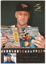 1997 Score CAL RIPKEN JR Insert PITCHER PERFECT Card SUPERMAN Comic ORIOLES