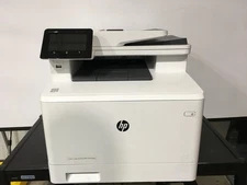 HP Color LaserJet MFP M477fnw All In One Printer NO YELLOW OR CYAN TONER