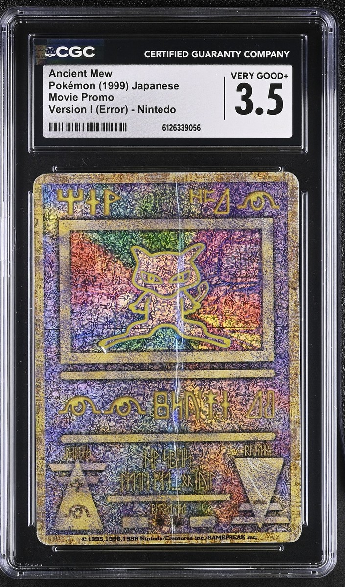 CGC 3.5 Ancient Mew Version I (error) - Nintedo Japanese Pokemon
