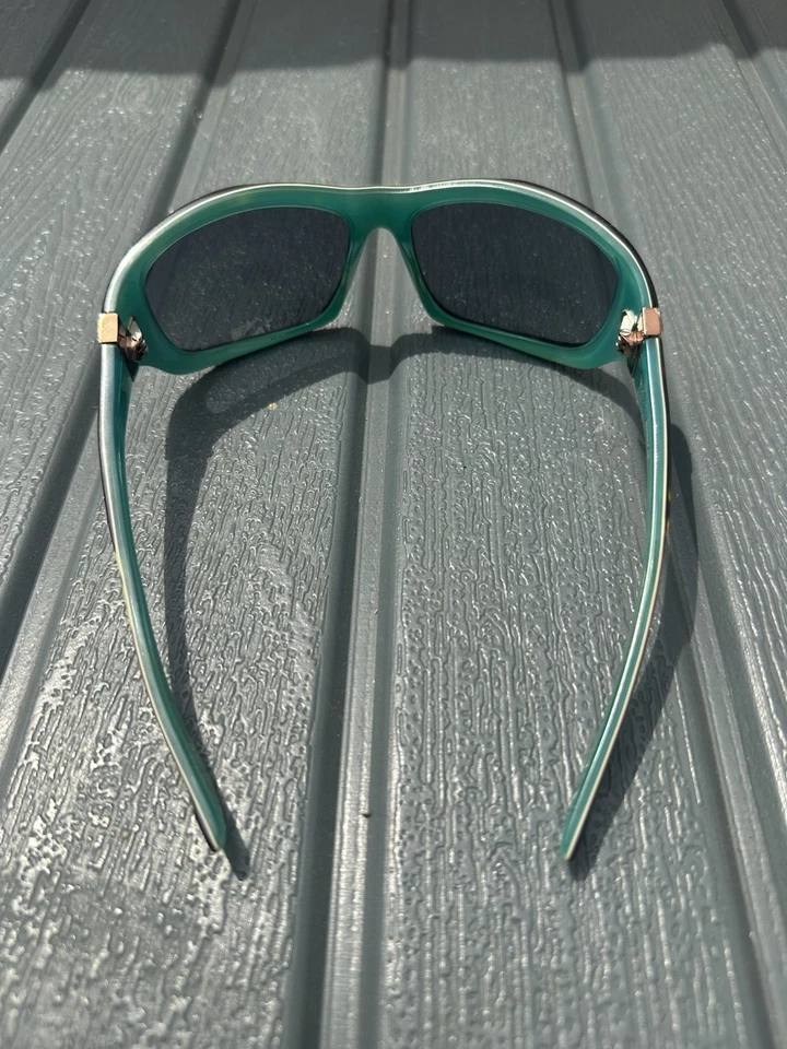 Gafas de sol Oakley Disobey 05-321 para mujer turquesa tortuga de gran tamaño con estuche Foto 3 de 4