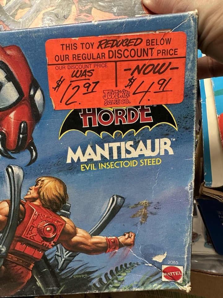 Notice MANTISAUR MOTU 1985 - Masters Of The Universe - Encre Bleue - Vintage France