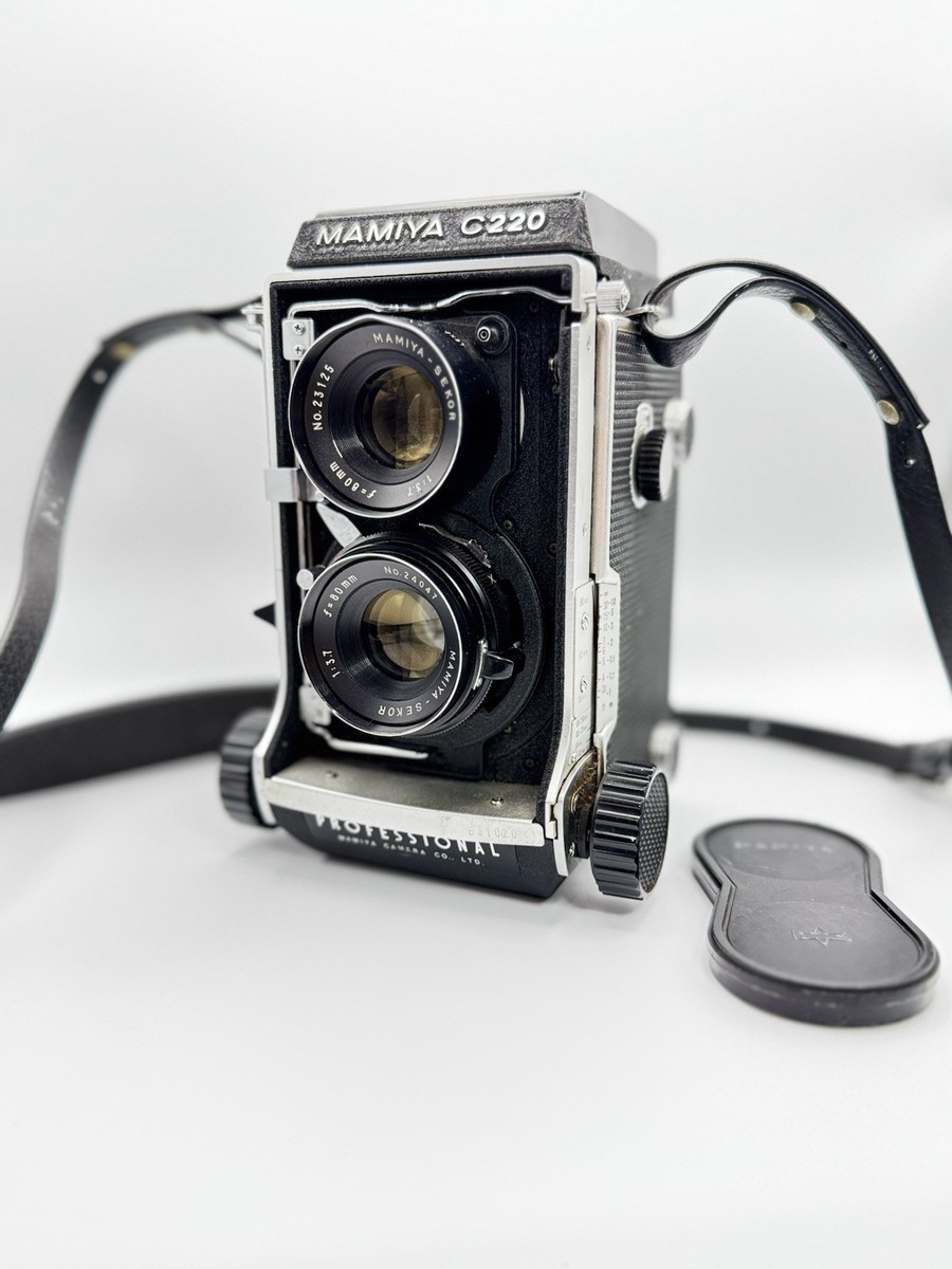 Mamiya C220 Pro TLR Film Camera W/ Mamiya Sekor 80mm f/3.7 Lens