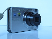 Sony Cyber-shot DSC-W110 7.2MP Digital Camera - Silver - Tested Working