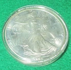 1994 American Silver Eagle Dollar coin - one ounce fine silver - perfect