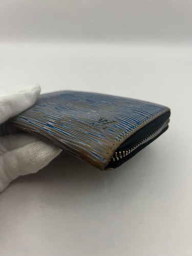 Louis Vuitton Card Wallet Card Case Leather Blue USED E0516-26 - Picture 7 of 19
