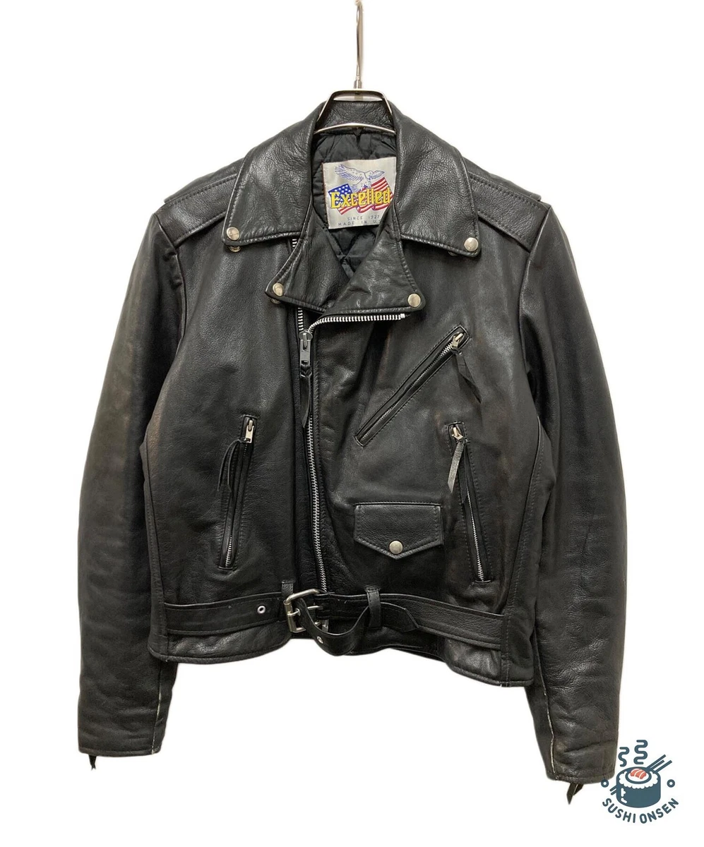mens 80s leather jacket products for sale | eBay UK