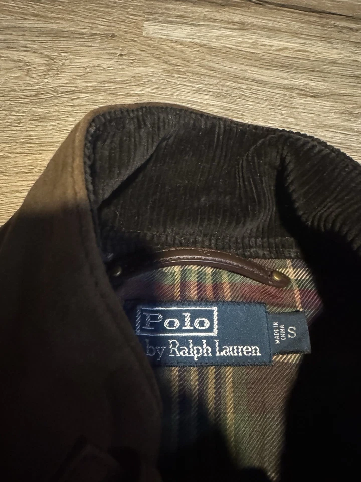 $998 Polo Ralph Lauren Small Brown Suede Hunting Vest Jacket Leather RRL Utility - Image 2 of 4