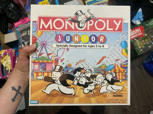 VINTAGE Monopoly Junior 1990 Sealed Parker Brothers 80's 90's Kids Children's