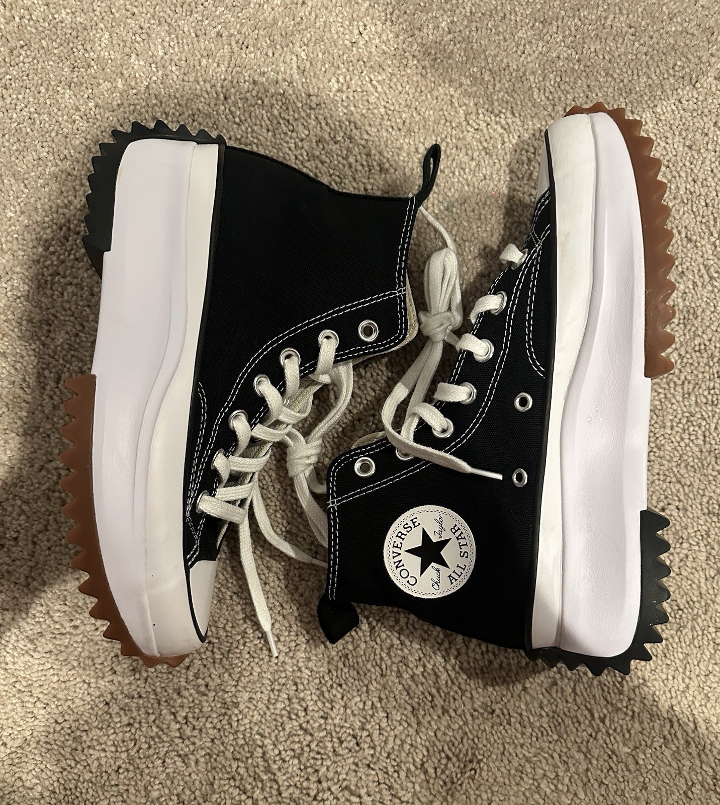 Converse Run Star Hike 166800C Black Casual Shoes Sneakers Converse Run Star Hike 166800C Black Casual Shoes Sneakers