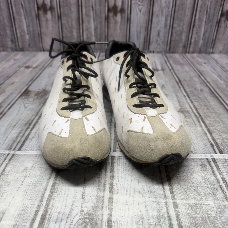 Bontrager Podio Casual Ciclismo Zapatos 43 Euro 10 EE. UU. Blanco Tostado Negro Cordones Foto 2 de 4