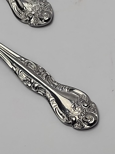 Delco Rosewood Stainless Steel Teaspoons Set Of 6 Japan Flatwear Silverware 6" - Picture 3 of 7
