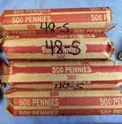1948-S Lincoln Cent Roll - Good Dates - Average Circulated  (50 coins)
