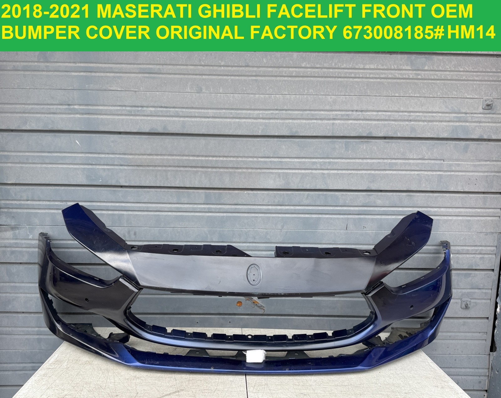 ✅ 2018 2019 2020 2021 MASERATI GHIBLI Front Bumper Cover OEM ORIGINAL 673008185