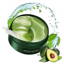 60 Pcs Avocado Eye Mask, Under Eye Patches for Dark Circles and Puffiness,