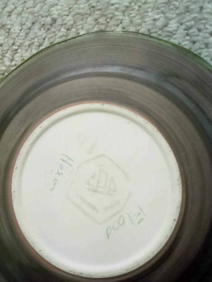 Studio Pottery Portmadog portmadoc upper green Glazed Art Plate Dish porthmadoc - Image 3 of 4