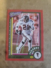 2022 Classics Legends Timeless Tributes Red /75 Deion Sanders Falcons !!!