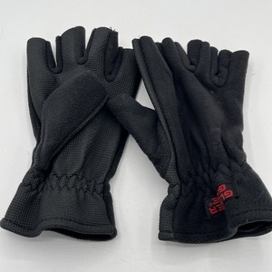 Glacier Glove Fingerless Dual Sided Fleece Rubber Gloves Black Mens Large
