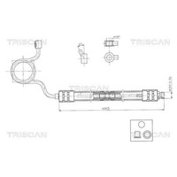 Triscan Hydraulikschlauch Servoleitung Lenkung Passend FüR Audi 100 A6 | 8516