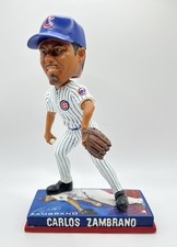 2009 Carlos Zambrano Chicago Cubs BobbleHead Photo Base Limited Edition MLB NIB