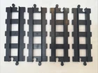Lego Duplo Straight Rails Set #2711 - Black Train Track - Vintage 1983 - 4 Piece