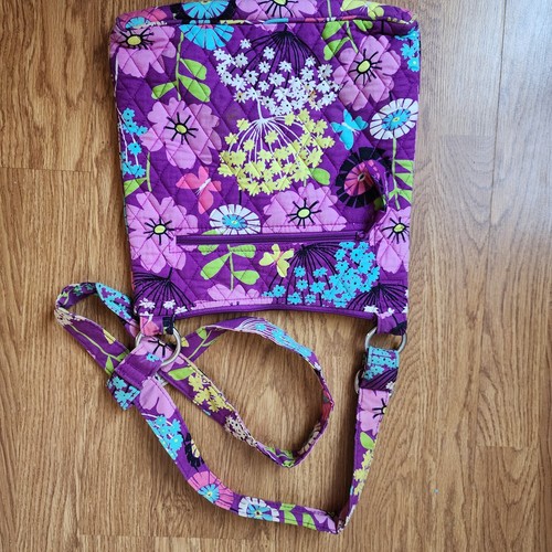 Vera Bradley Hipster Crossbody Handtasche Flutterby Schmetterlinge Lila Schultertasche - Bild 2 von 11