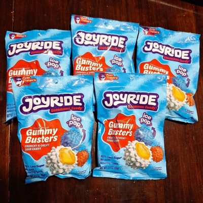 Lot of 5 Bags JOYRIDE Sweets Candy ICE POP Gummy Busters Ryan Trahan