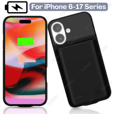 For iPhone Air 17 16 15 14 13 12 Battery Charger Case Power Bank Charging Cover