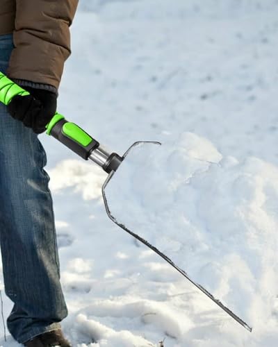  Snow Brush and Emergency Snow Shovel for Car, Extendable Snow 39 Inch Green