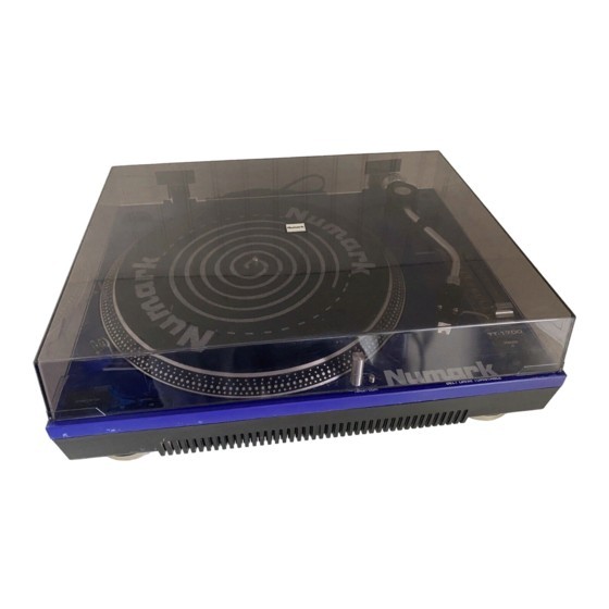 2) Numark TT-1910 Turntables w/ Numark DXM03 Digital Mixer (Blue