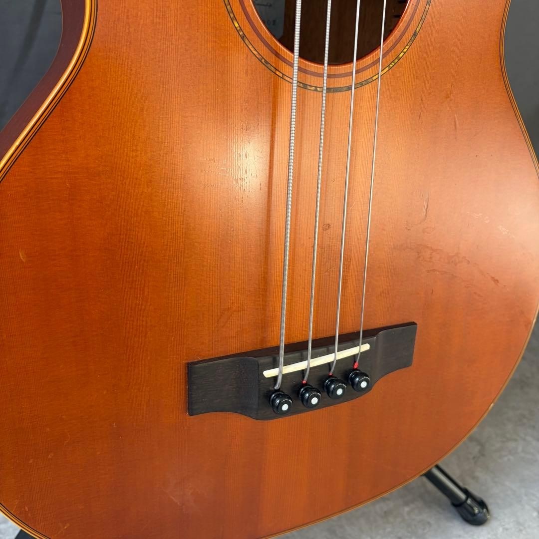 Electric Acoustic Bass Guitar K. Yairi RYB-1000E Fretless Natural
