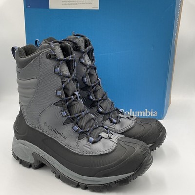 COLUMBIA BUGABOOT III Waterproof Winter Boots Grey 200G Insulation Mens Sz 8.5