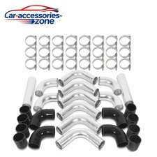 12pcs 3 Inch Intercooler Piping Kit Wcoupler T-clamps Universal Aluminum New
