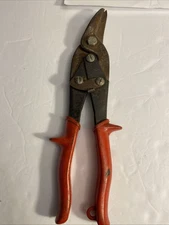 VTG ~ WISS M1 9" Sheet Metal Wire Cutter Tin Snips Shears, Red Aviation, USA