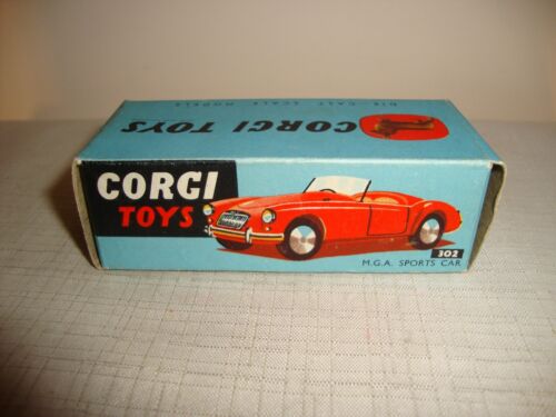 CORGI TOYS 302 M.G.A. SPORTS CAR - NR MINT in original BOX - Picture 8 of 13