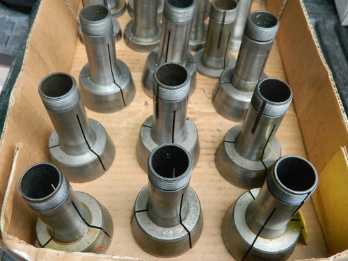 Hardinge 5C Step Collets ( 9pcs ) 2 3/4" OD with ( 9pcs ) 2 3/8" OD LOT - G - Imagen 4 de 6