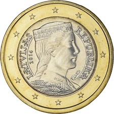 [#373133] Lettonia, Euro, 2014, SPL, Bi-metallico