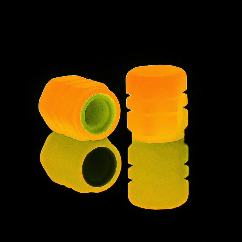 4Pcs Universal Glowing in Dark Fluorescent Car Tyre Valve Cap Cover
