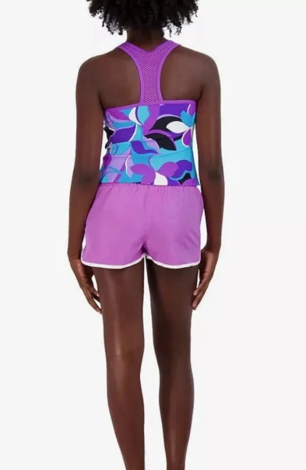 Conjunto de traje de baño Tankini y pantalones cortos de 3 piezas para niñas Gerry variación Foto 3 de 4