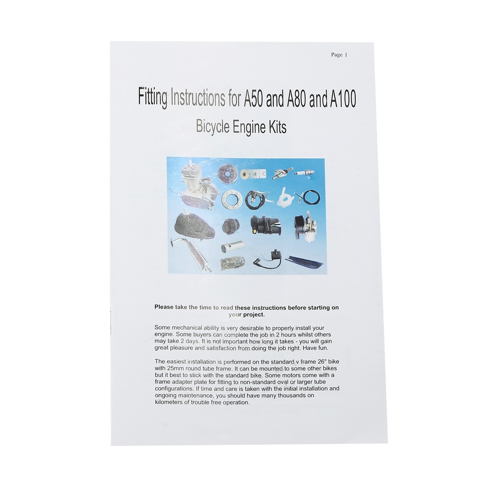 2Stroke Petrol Powered Bicycle Engine Kit 2.58hp 80cc Bicycle Motor 2