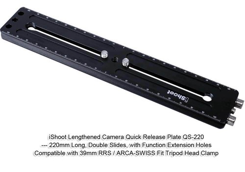 22cm Kameraplatte fr Kamera Stativ Stativkopf Teleobjektiv Halter Schiene Neiger - Bild 2 von 71