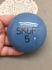 SK&F 5 Smith Kline French Labs Drug Company Salesman Sample Paper Weight Pill