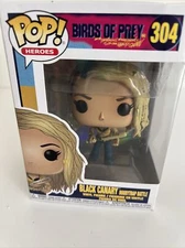 NIB Funko POP! Birds of Prey - Black Canary #304 with Soft Protector (B28)