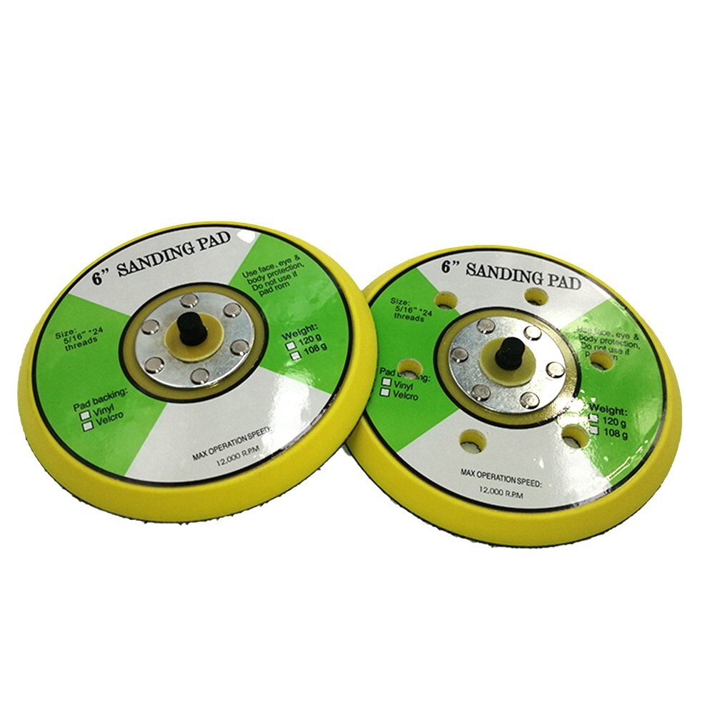 Professional 6 6 Hole Sanding Disc Yellow Sandpaper for Car Scratch
