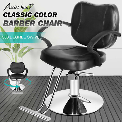 Hydraulic Barber Chair Black Salon Tattoo Chair Salon Equipment for Hair Stylist