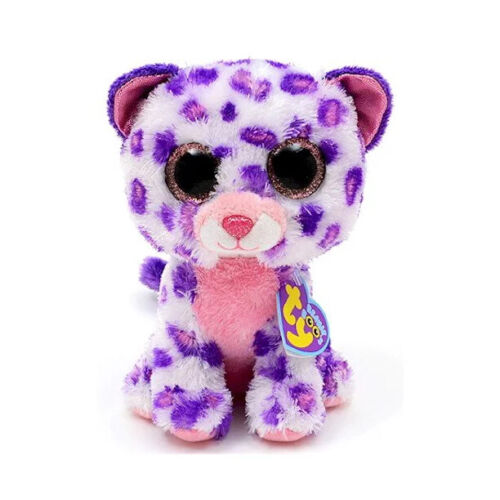 Ty Beanie Boos ❤️ GLAMOUR THE LEOPARD CAT Justice Exclusive 6" Near Mint