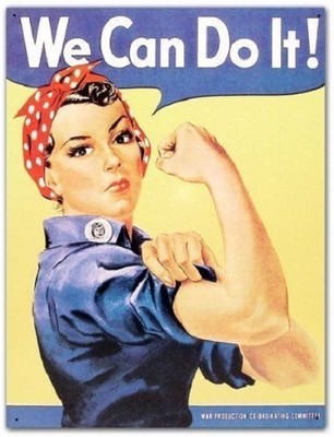 ROSIE THE RIVETER WE CAN DO IT Retro Tin Sign Garage Shop Home Wall Decor S-796